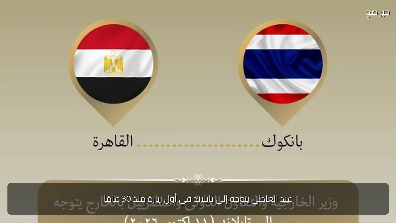 عبد العاطي يتوجه إلى تايلاند في أول زيارة منذ 30 عامًا