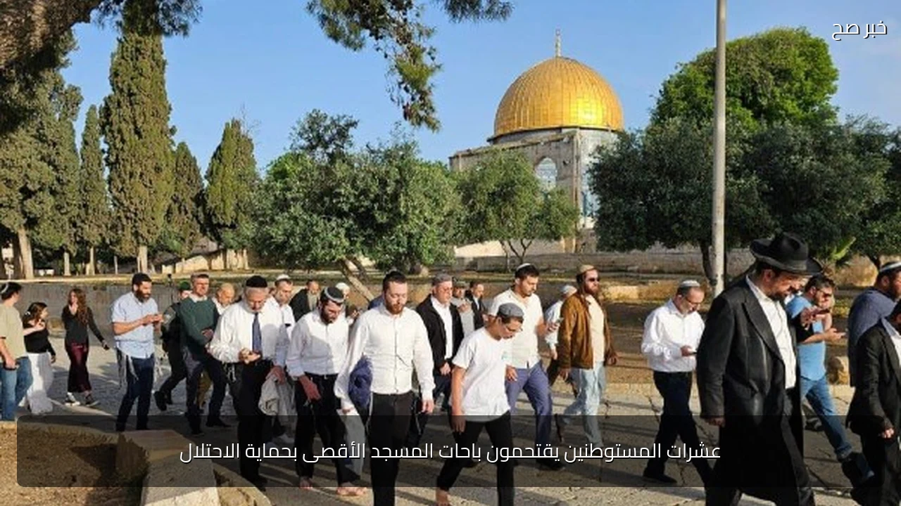 عشرات المستوطنين يقتحمون باحات المسجد الأقصى بحماية الاحتلال