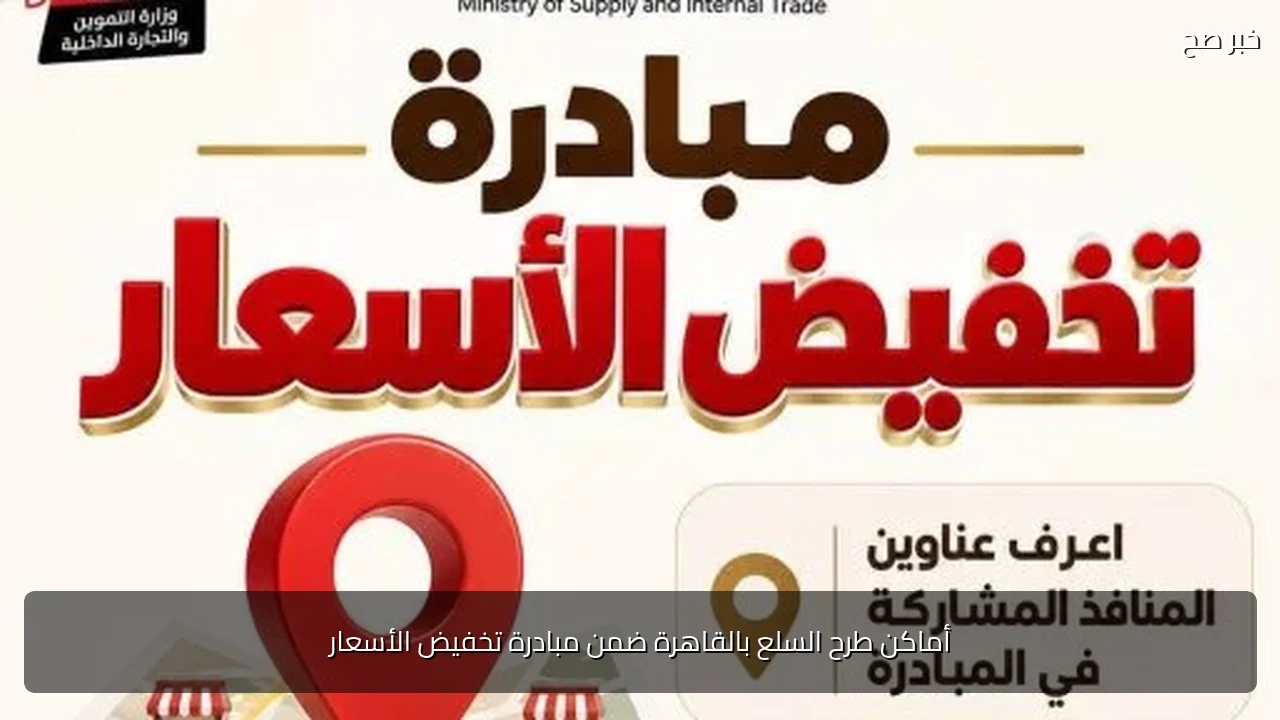 أماكن طرح السلع بالقاهرة ضمن مبادرة تخفيض الأسعار