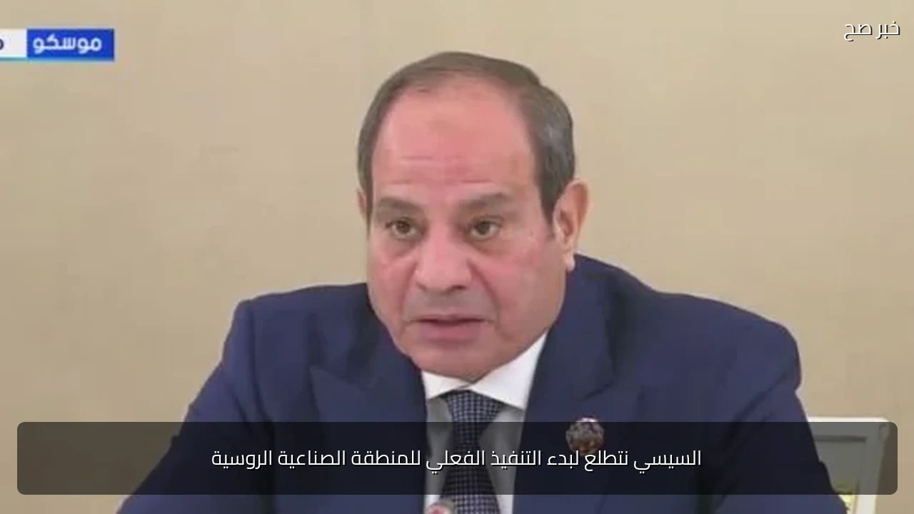 السيسي نتطلع لبدء التنفيذ الفعلي للمنطقة الصناعية الروسية