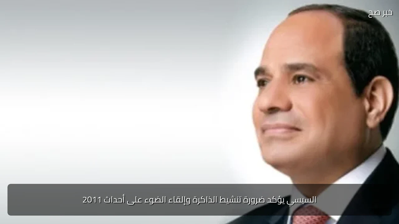 السيسي يؤكد ضرورة تنشيط الذاكرة وإلقاء الضوء على أحداث 2011
