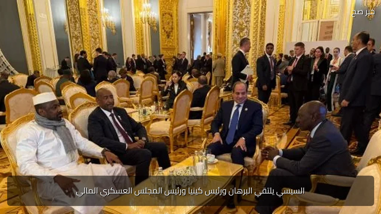 السيسي يلتقي البرهان ورئيس كينيا ورئيس المجلس العسكري المالي