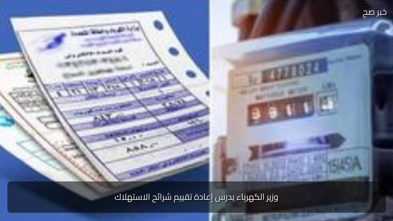وزير الكهرباء يدرس إعادة تقييم شرائح الاستهلاك
