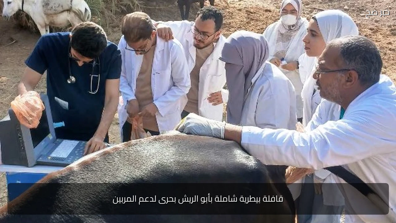 قافلة بيطرية شاملة بأبو الريش بحرى لدعم المربين