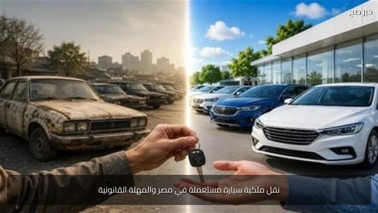 نقل ملكية سيارة مستعملة في مصر والمهلة القانونية