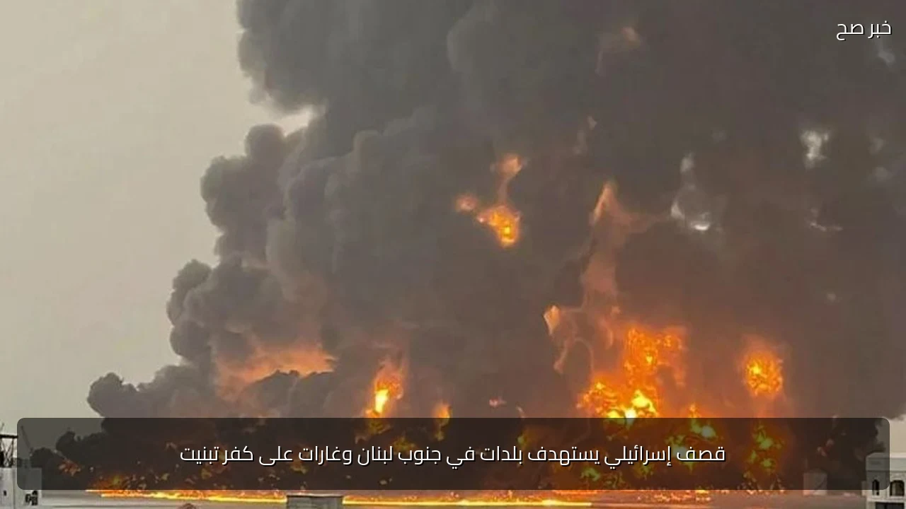 قصف إسرائيلي يستهدف بلدات في جنوب لبنان وغارات على كفر تبنيت
