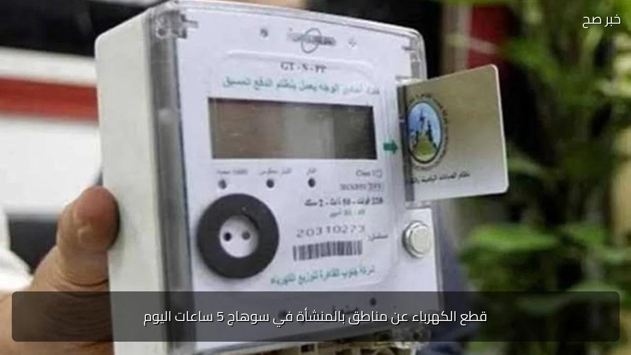 قطع الكهرباء عن مناطق بالمنشأة في سوهاج 5 ساعات اليوم