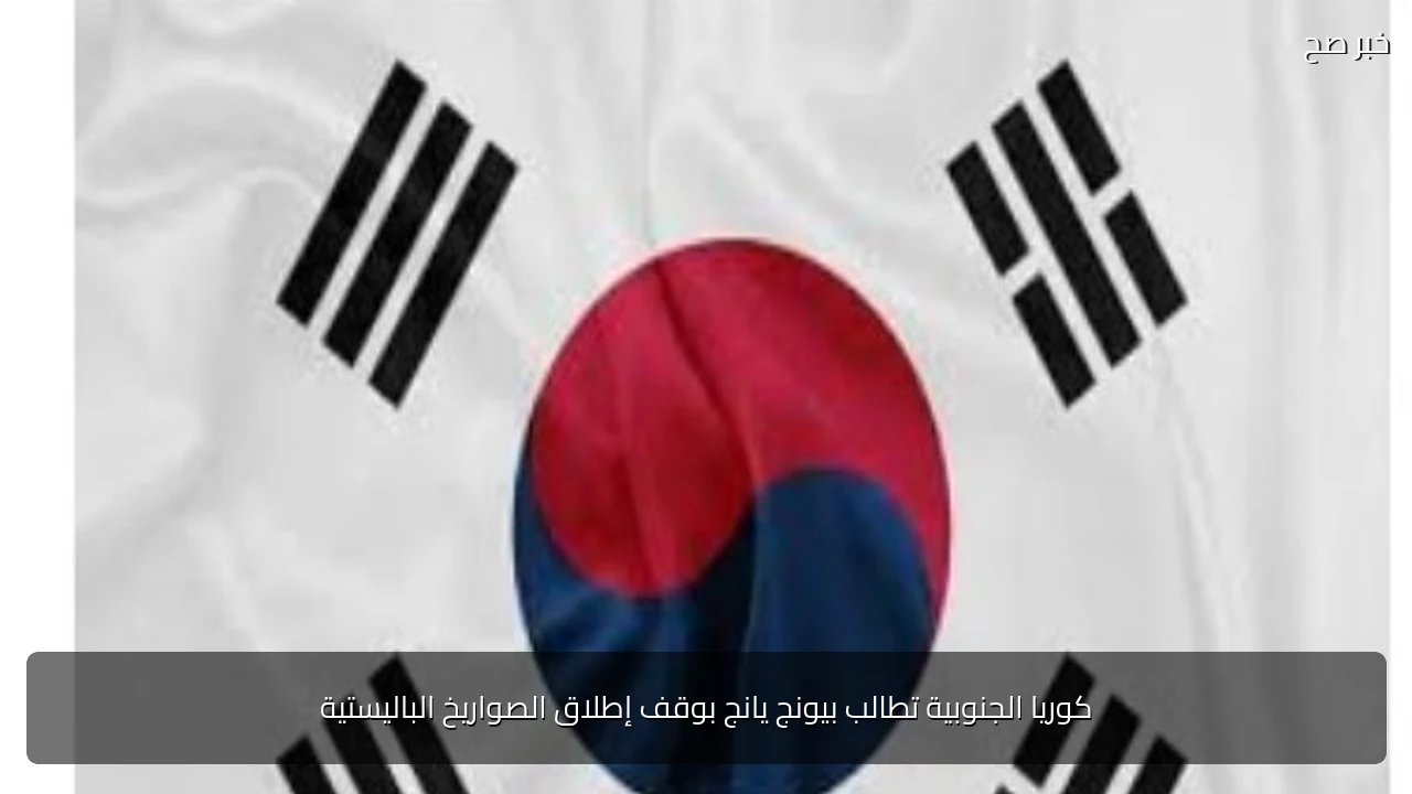 كوريا الجنوبية تطالب بيونج يانج بوقف إطلاق الصواريخ الباليستية