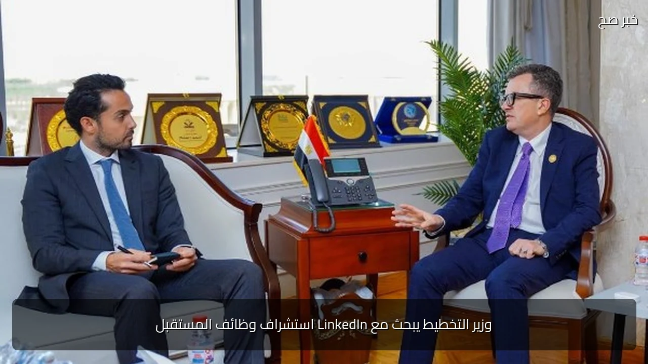 وزير التخطيط يبحث مع LinkedIn استشراف وظائف المستقبل
