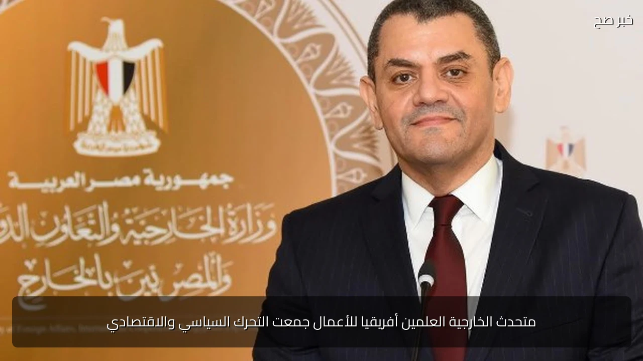 متحدث الخارجية العلمين أفريقيا للأعمال جمعت التحرك السياسي والاقتصادي