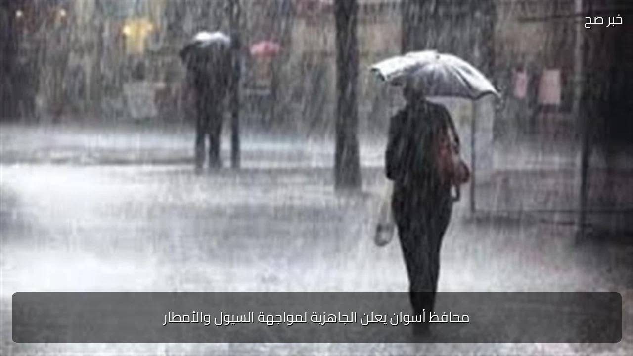 محافظ أسوان يعلن الجاهزية لمواجهة السيول والأمطار