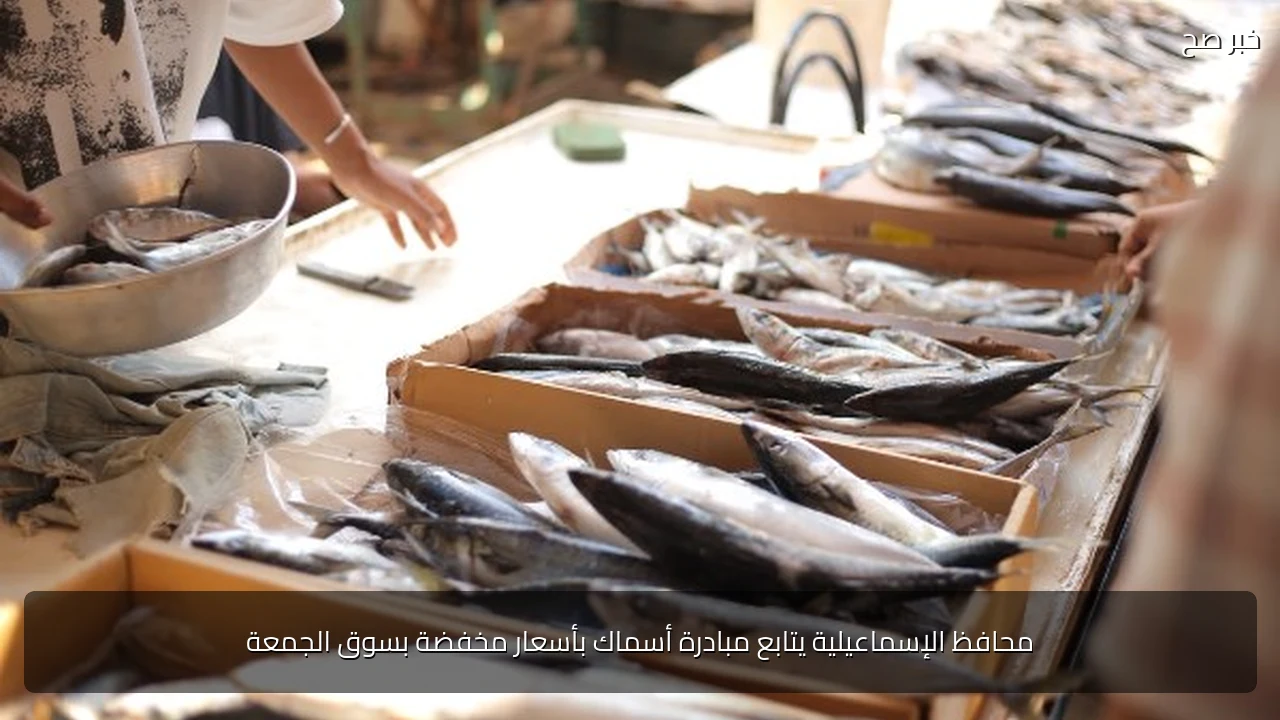 محافظ الإسماعيلية يتابع مبادرة أسماك بأسعار مخفضة بسوق الجمعة
