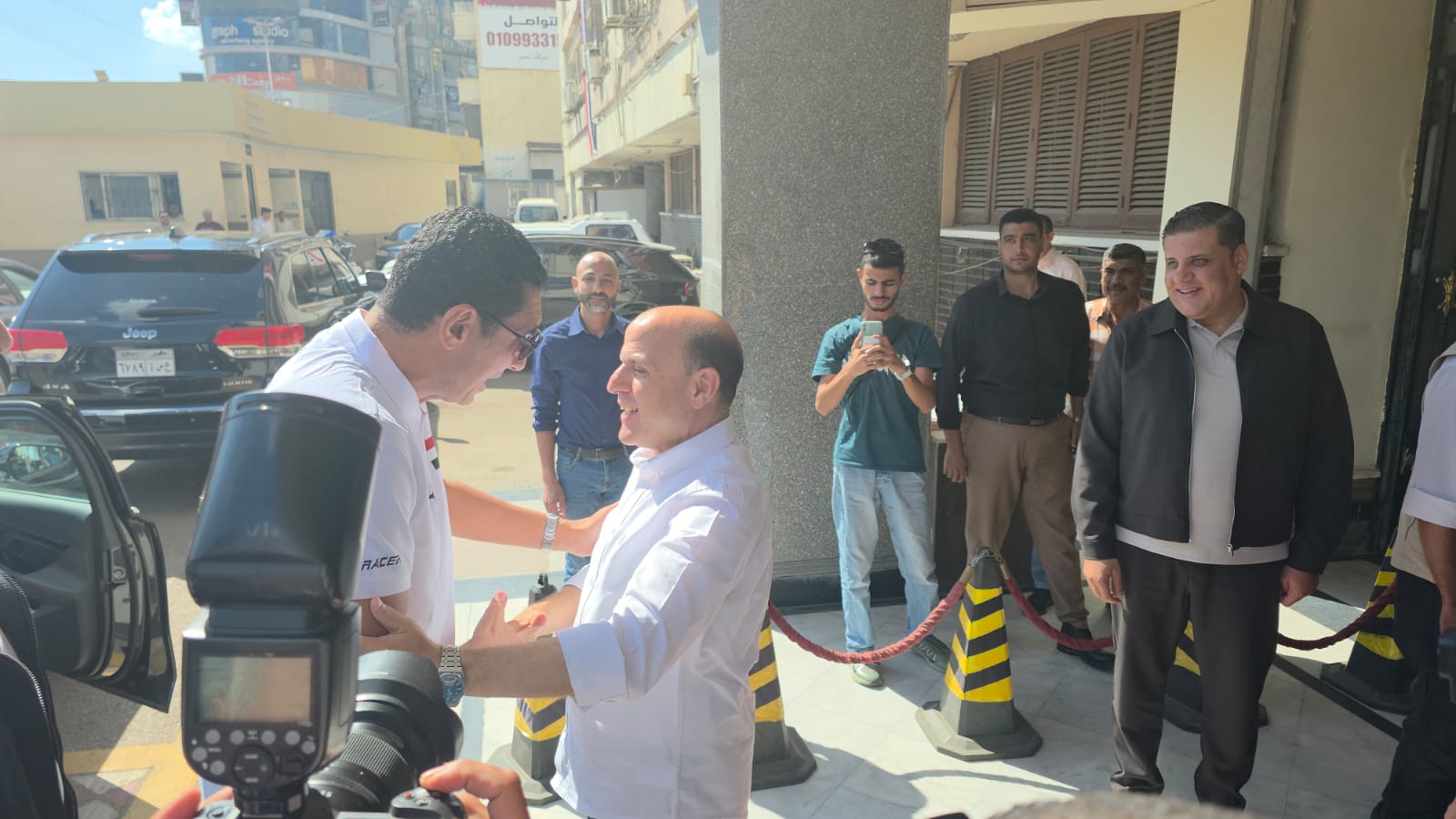 محافظ الغربية يستقبل وزير الشباب والرياضة قبل افتتاح ملاعب محافظ الغربية يستقبل وزير الشباب والرياضة قبل افتتاح ملاعب