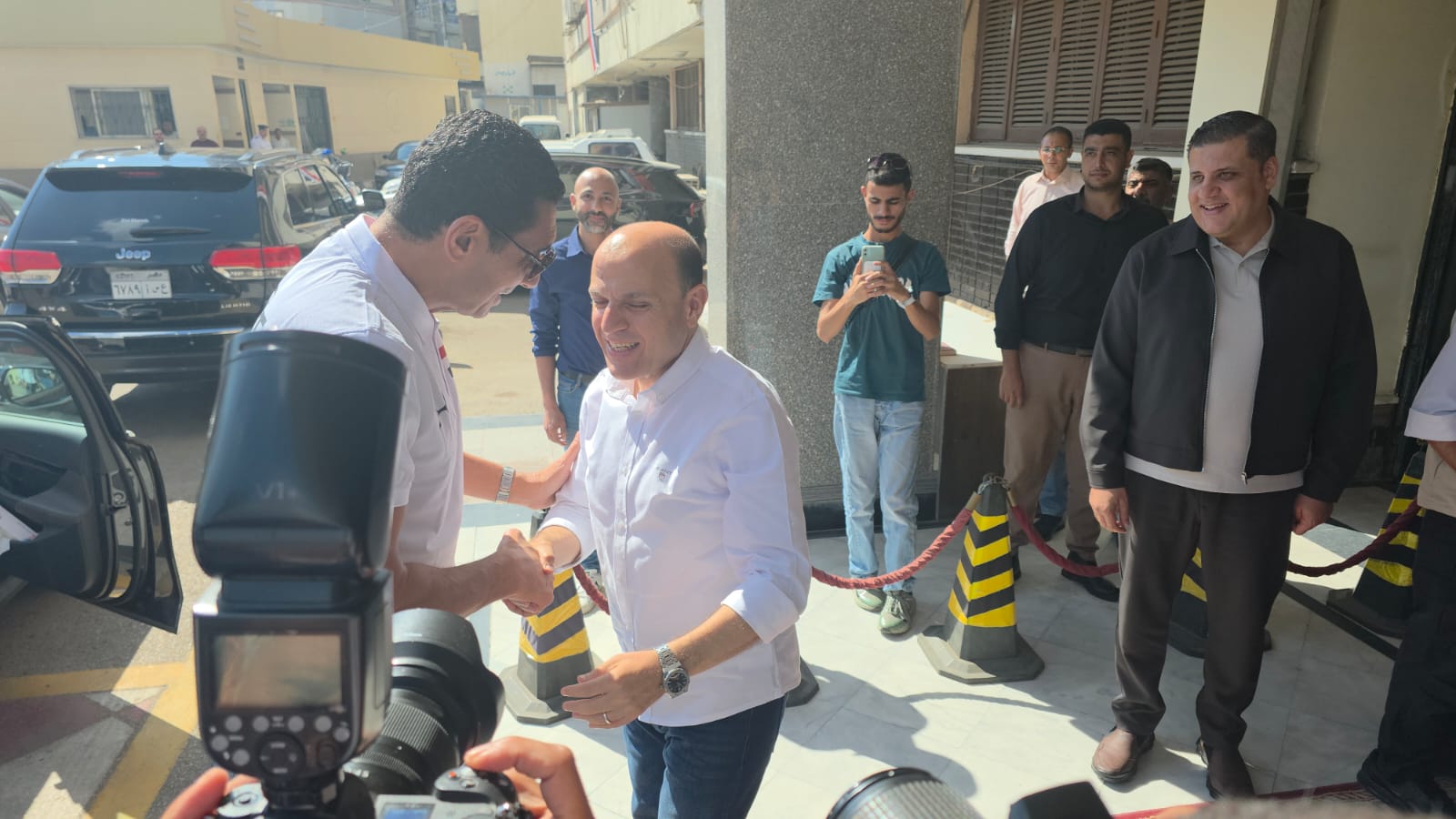محافظ الغربية يستقبل وزير الشباب والرياضة قبل افتتاح ملاعب محافظ الغربية يستقبل وزير الشباب والرياضة قبل افتتاح ملاعب