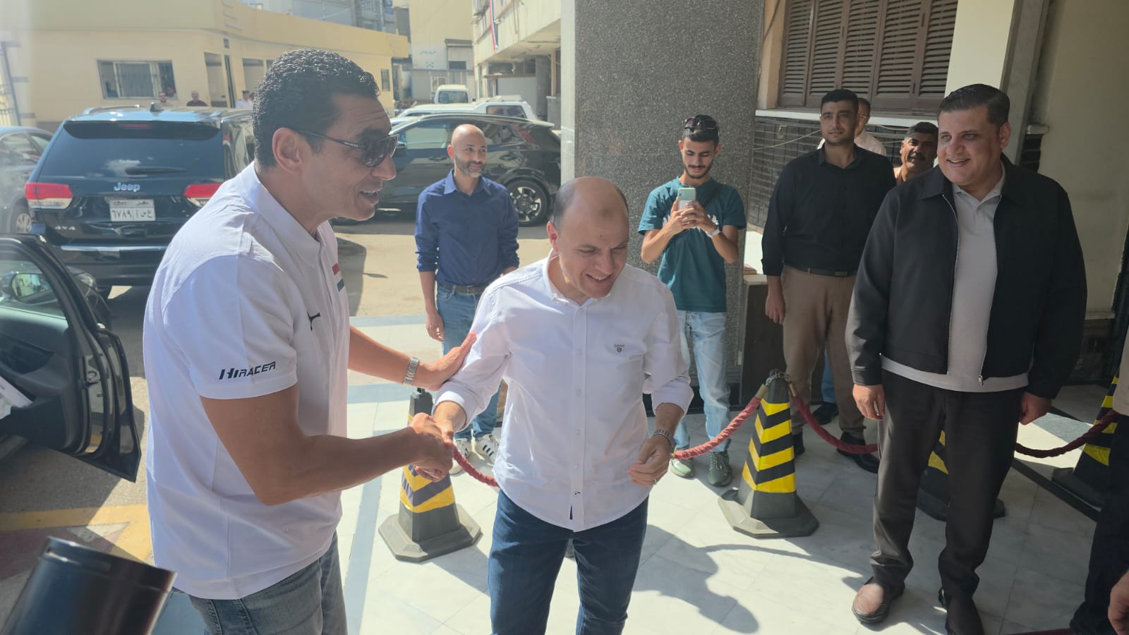 محافظ الغربية يستقبل وزير الشباب والرياضة قبل افتتاح ملاعب محافظ الغربية يستقبل وزير الشباب والرياضة قبل افتتاح ملاعب