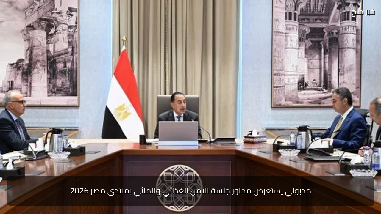 مدبولي يستعرض محاور جلسة الأمن الغذائي والمائي بمنتدى مصر 2026