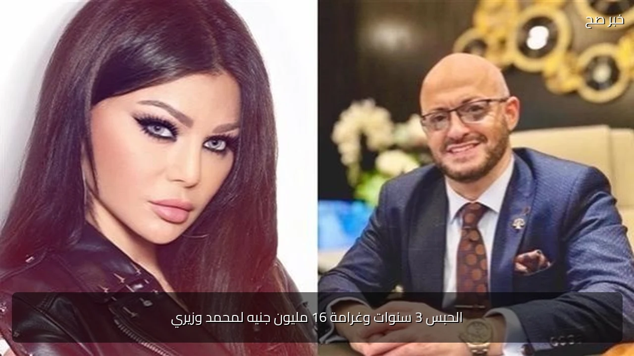 الحبس 3 سنوات وغرامة 16 مليون جنيه لمحمد وزيري