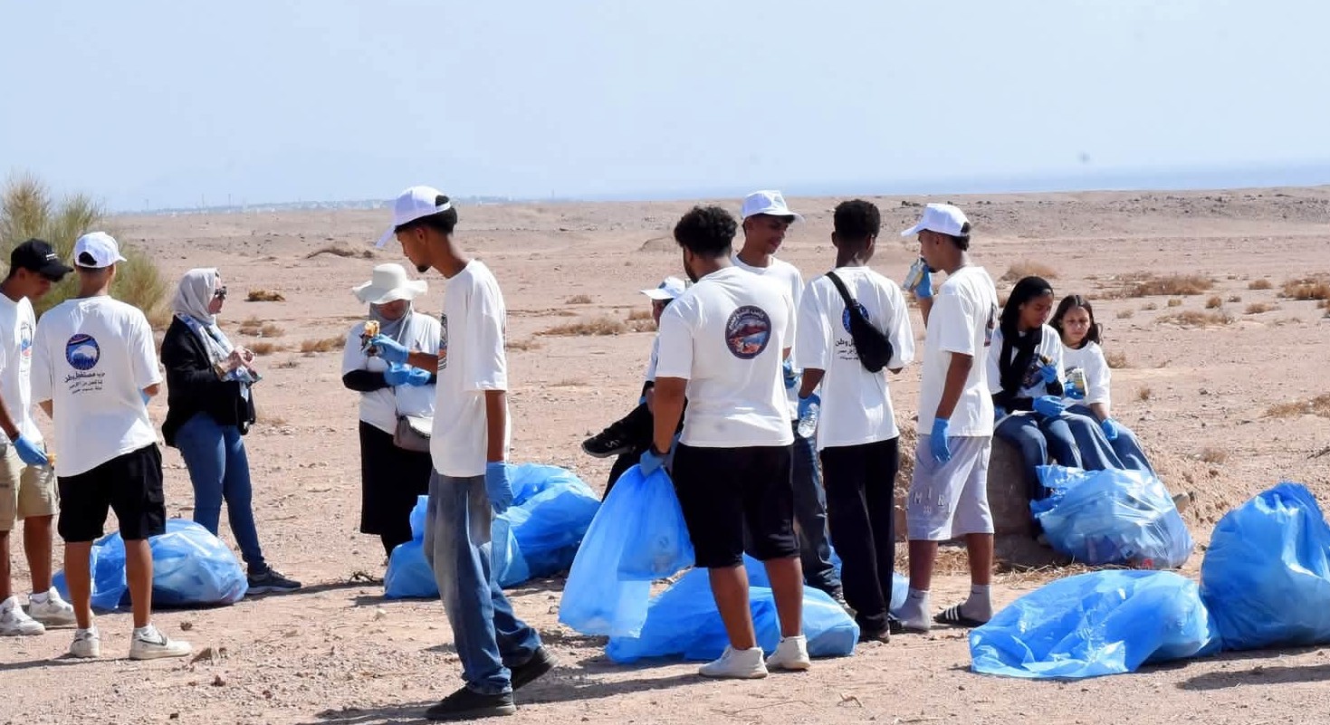 مستقبل وطن يجمع 875 كيلو مخلفات بمحمية رأس محمد مستقبل وطن يجمع 875 كيلو مخلفات بمحمية رأس محمد