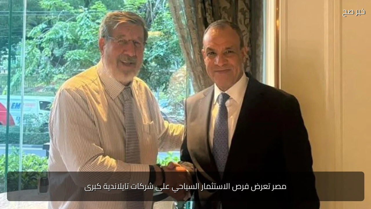 مصر تعرض فرص الاستثمار السياحي على شركات تايلاندية كبرى
