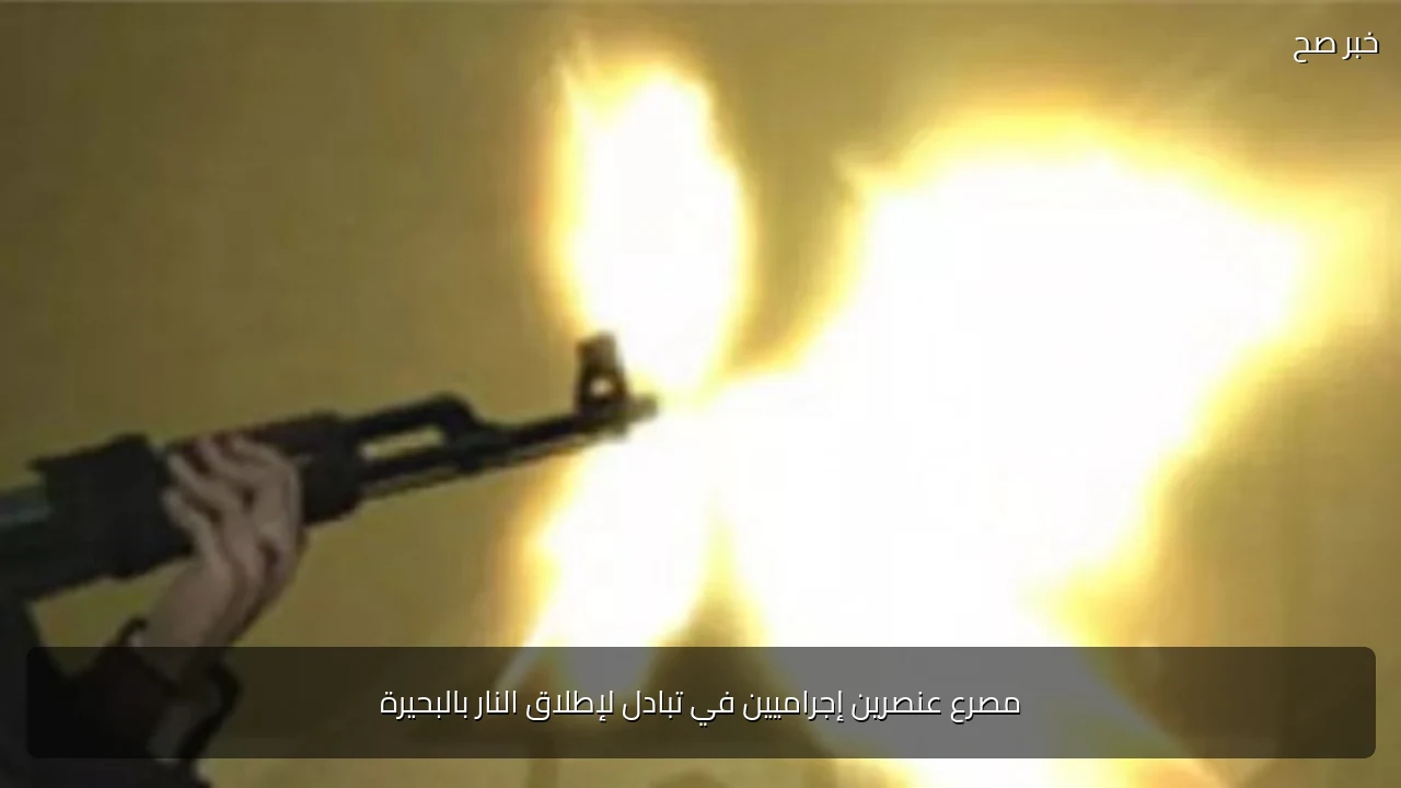 مصرع عنصرين إجراميين في تبادل لإطلاق النار بالبحيرة