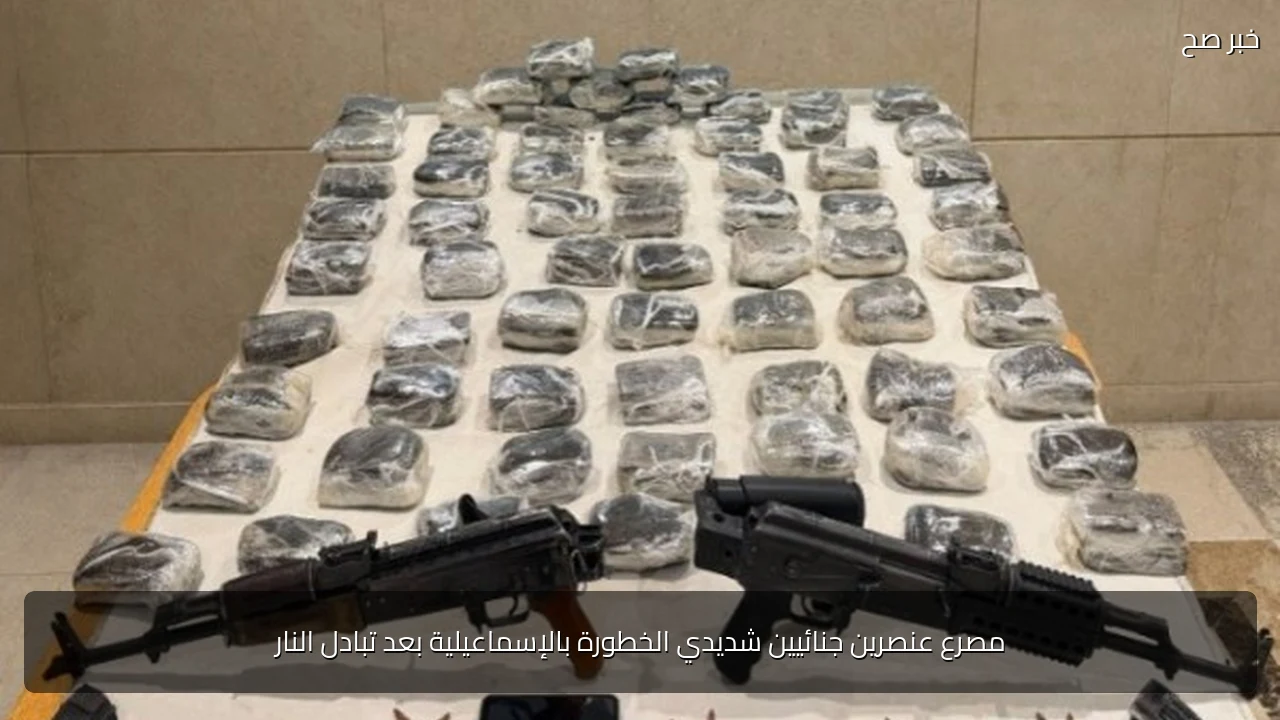 مصرع عنصرين جنائيين شديدي الخطورة بالإسماعيلية بعد تبادل النار