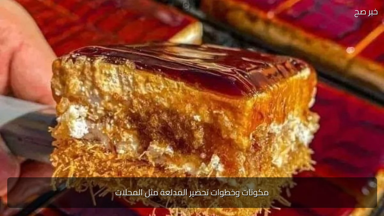مكونات وخطوات تحضير المدلعة مثل المحلات