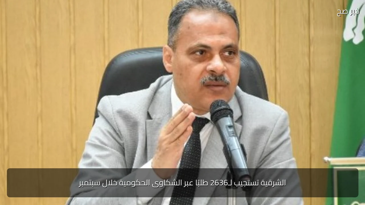 الشرقية تستجيب لـ2636 طلبًا عبر الشكاوى الحكومية خلال سبتمبر