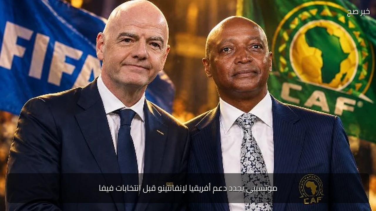 موتسيبي يجدد دعم أفريقيا لإنفانتينو قبل انتخابات فيفا