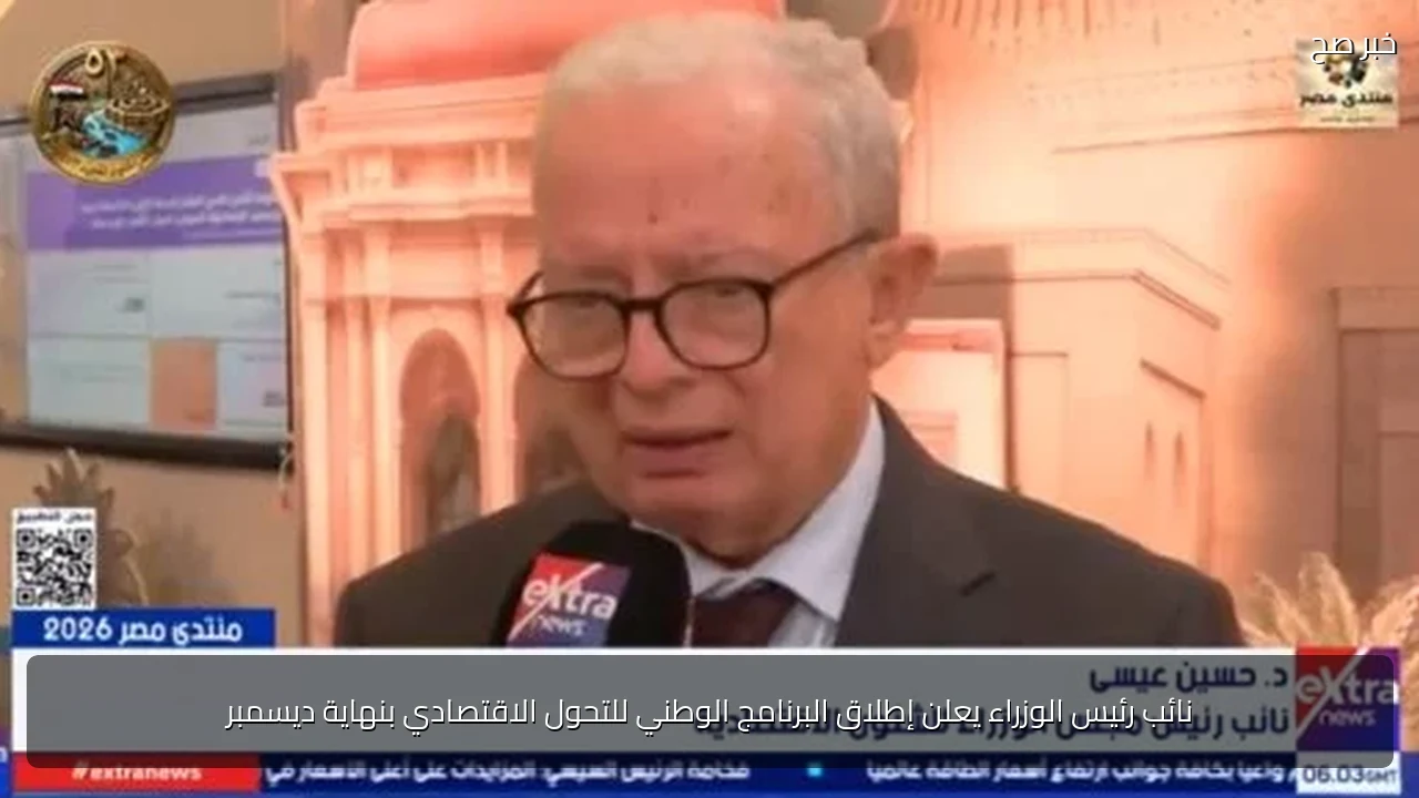 نائب رئيس الوزراء يعلن إطلاق البرنامج الوطني للتحول الاقتصادي بنهاية ديسمبر