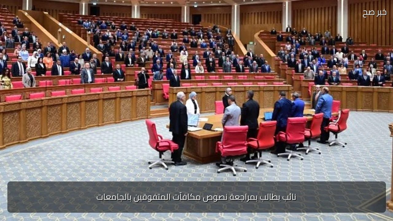 نائب يطالب بمراجعة نصوص مكافآت المتفوقين بالجامعات