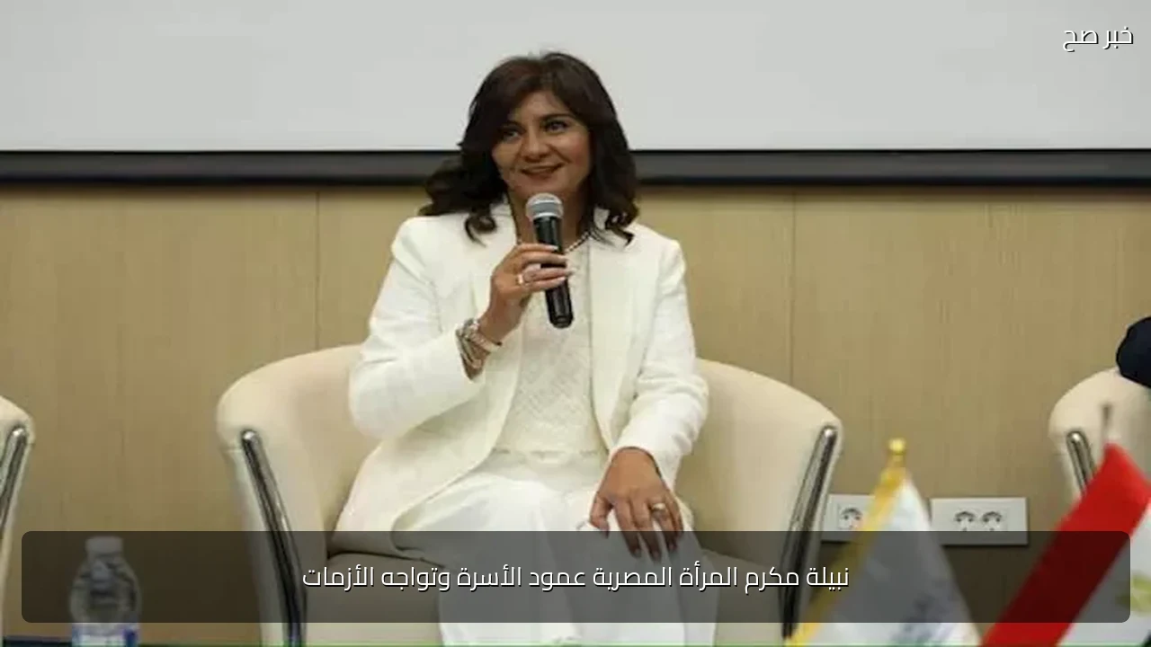 نبيلة مكرم المرأة المصرية عمود الأسرة وتواجه الأزمات