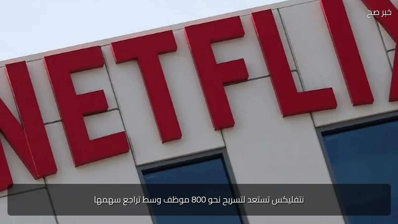 نتفليكس تستعد لتسريح نحو 800 موظف وسط تراجع سهمها