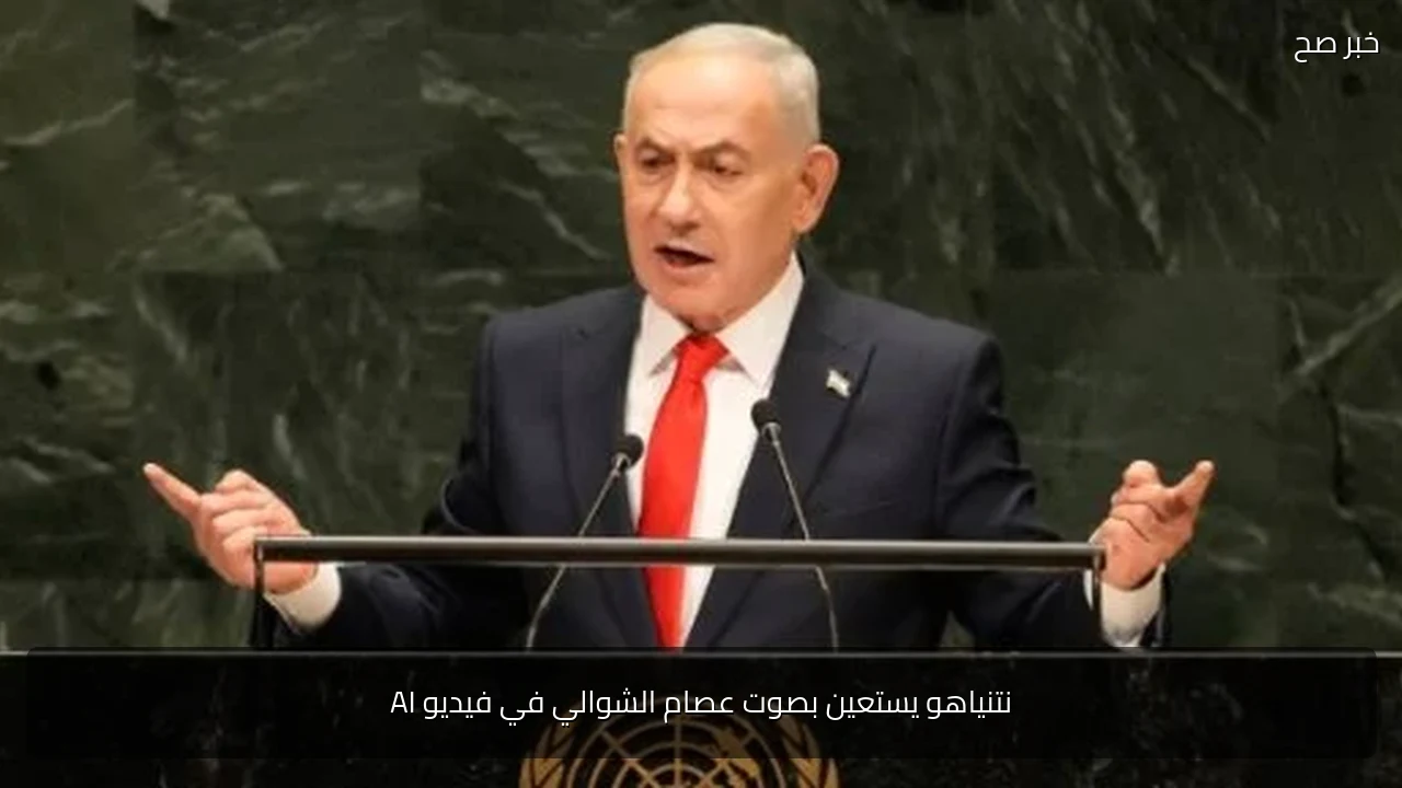 نتنياهو يستعين بصوت عصام الشوالي في فيديو AI