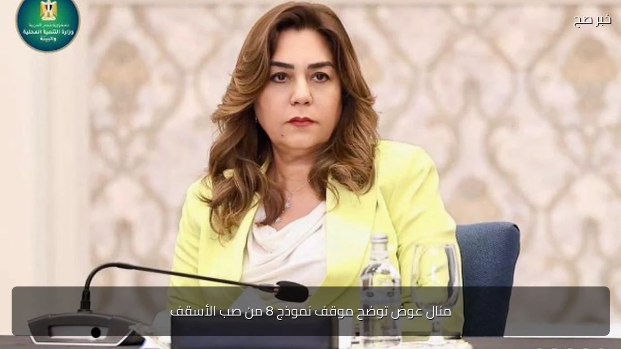 منال عوض توضح موقف نموذج 8 من صب الأسقف