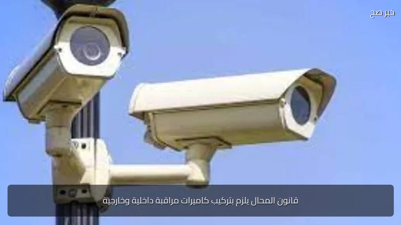 قانون المحال يلزم بتركيب كاميرات مراقبة داخلية وخارجية