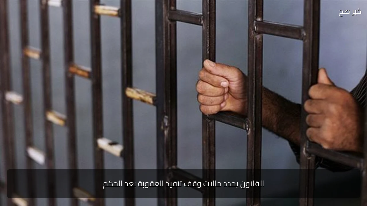 القانون يحدد حالات وقف تنفيذ العقوبة بعد الحكم