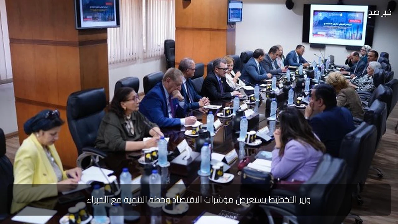 وزير التخطيط يستعرض مؤشرات الاقتصاد وخطة التنمية مع الخبراء