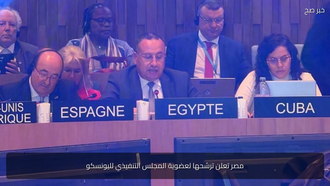 مصر تعلن ترشحها لعضوية المجلس التنفيذي لليونسكو