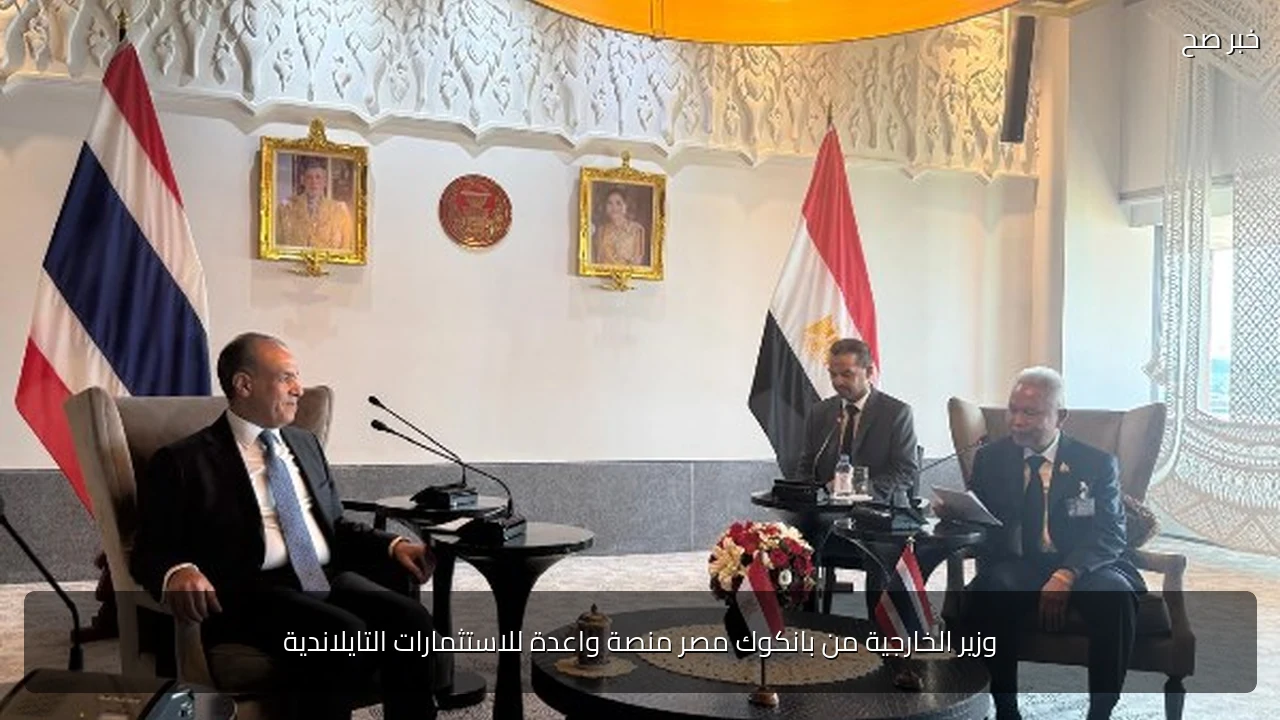 وزير الخارجية من بانكوك مصر منصة واعدة للاستثمارات التايلاندية