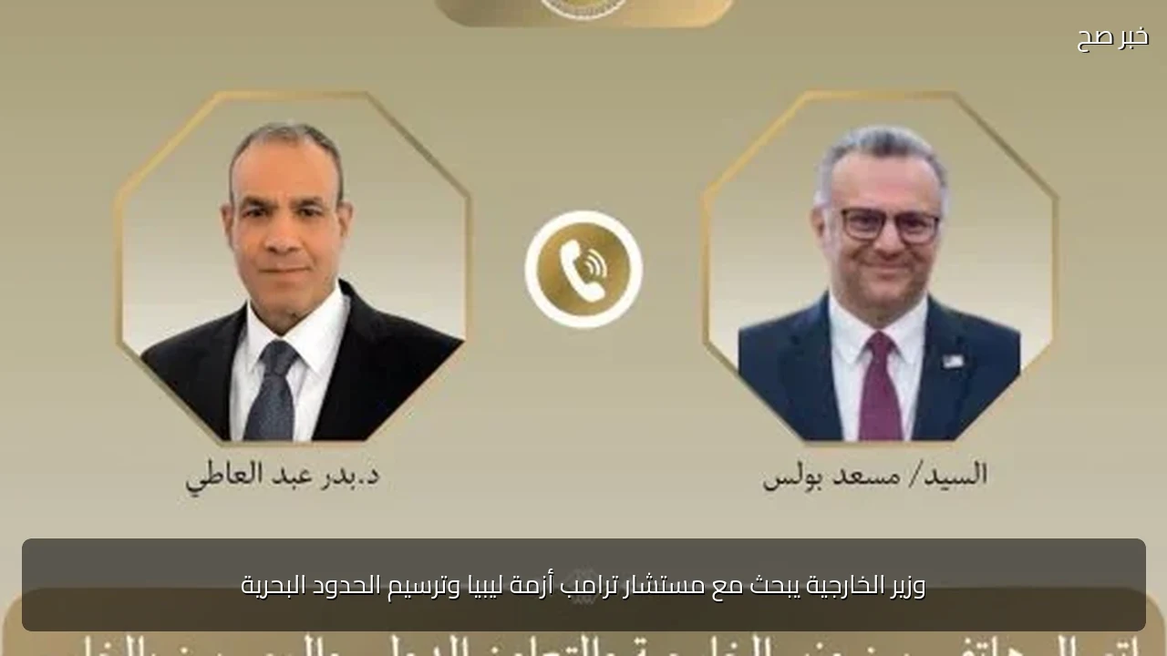 وزير الخارجية يبحث مع مستشار ترامب أزمة ليبيا وترسيم الحدود البحرية