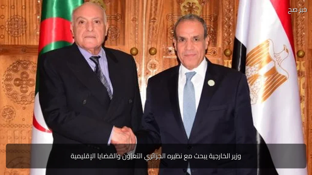 وزير الخارجية يبحث مع نظيره الجزائري التعاون والقضايا الإقليمية