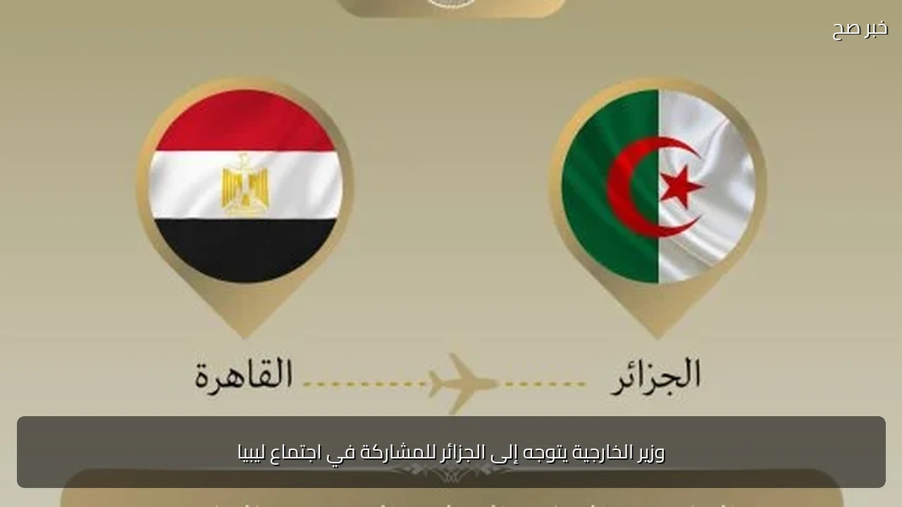 وزير الخارجية يتوجه إلى الجزائر للمشاركة في اجتماع ليبيا