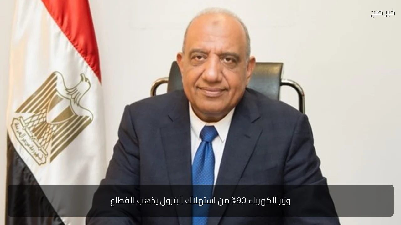 وزير الكهرباء 90% من استهلاك البترول يذهب للقطاع