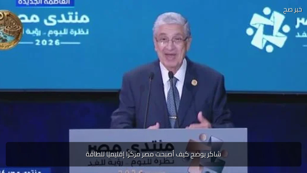 شاكر يوضح كيف أصبحت مصر مركزًا إقليميًا للطاقة