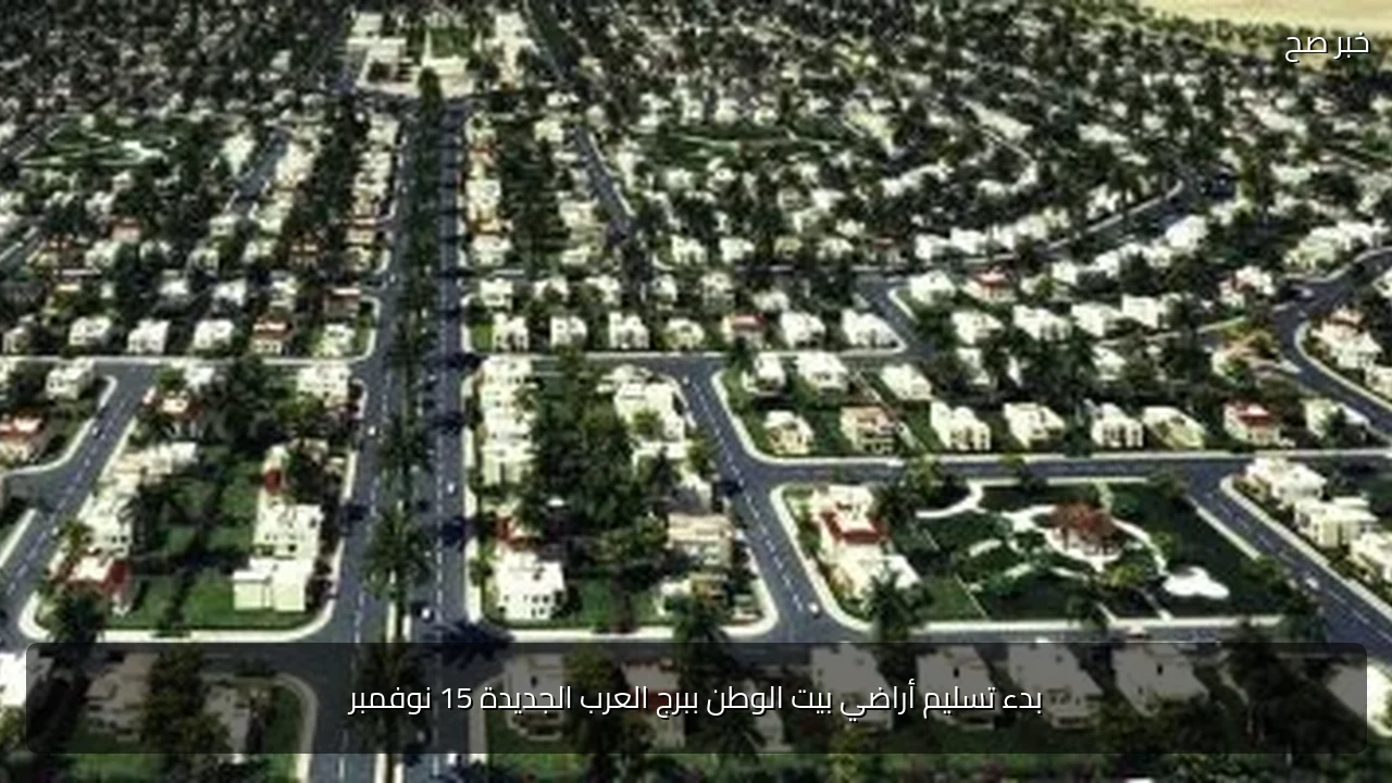 بدء تسليم أراضي بيت الوطن ببرج العرب الجديدة 15 نوفمبر