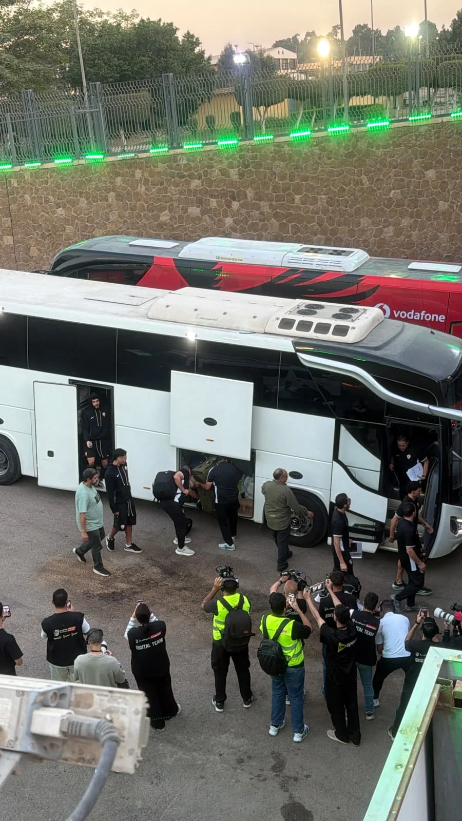 وصول الزمالك الملعب وصول الزمالك الملعب