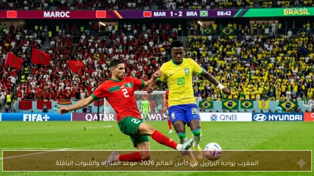 المغرب يواجه البرازيل في كأس العالم 2026: موعد المباراة والقنوات الناقلة