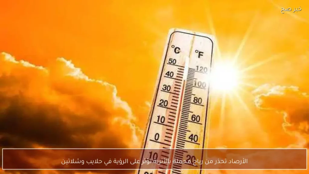 الأرصاد تحذر من رياح محملة بالأتربة تؤثر على الرؤية في حلايب وشلاتين