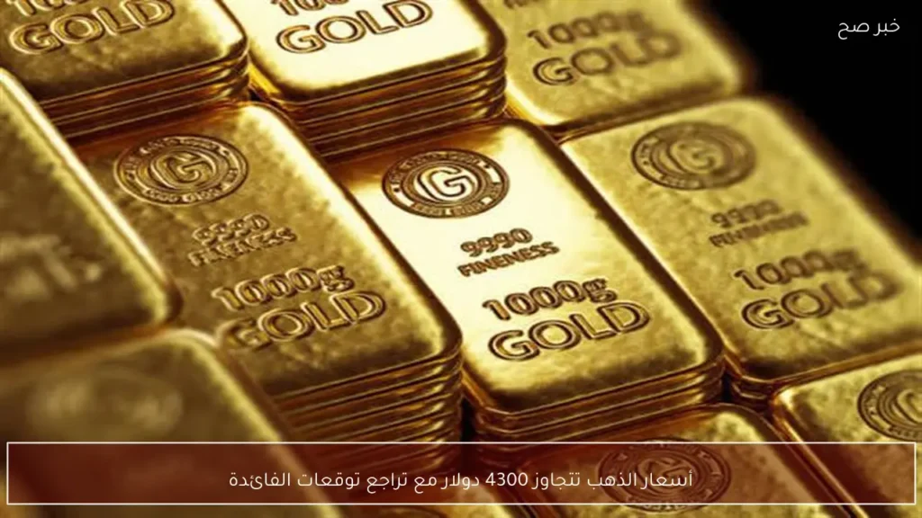 أسعار الذهب تتجاوز 4300 دولار مع تراجع توقعات الفائدة