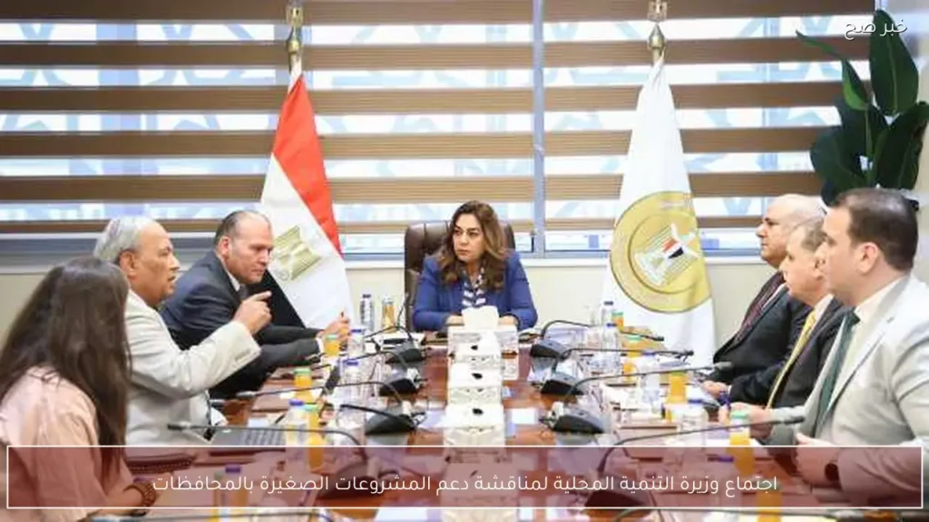 اجتماع وزيرة التنمية المحلية لمناقشة دعم المشروعات الصغيرة بالمحافظات